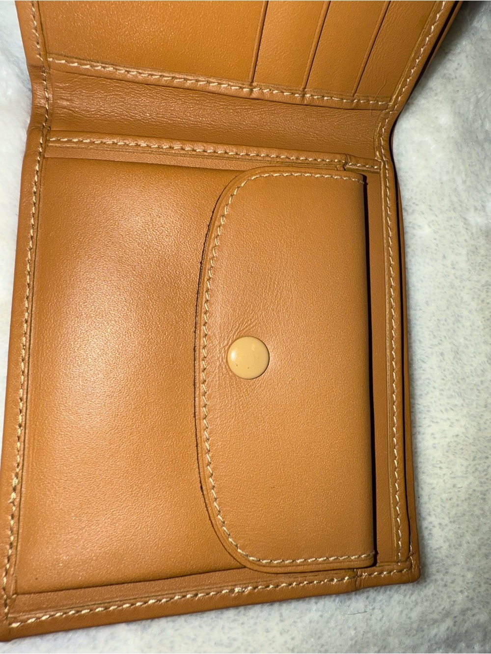 CELINE Authentic Wallet Women’s Beige Brown Macadam Triomphe Bi-Fold - Picture 5 of 9